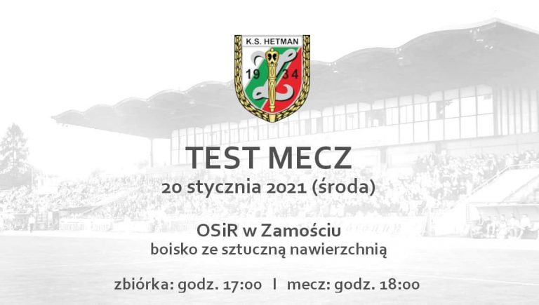 ZAPROSZENIE NA TEST MECZ