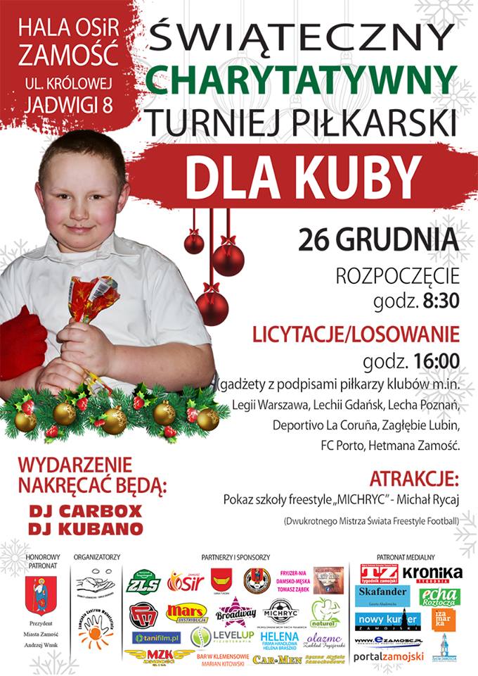 Zaproszenie na turniej charytatywny