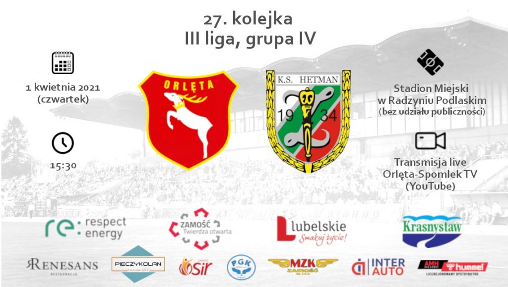Zapowiedź meczu z Orlętami Radzyń Podlaski