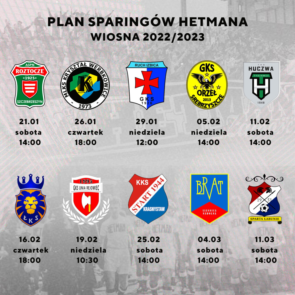 Harmonogram sparingów