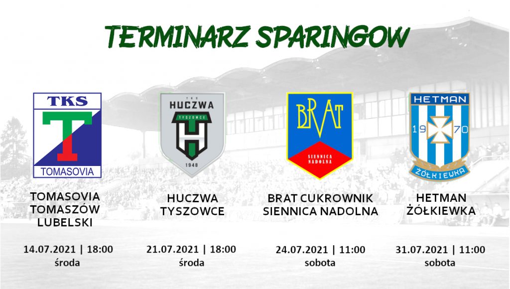 Aktualności Terminarz letnich sparingów