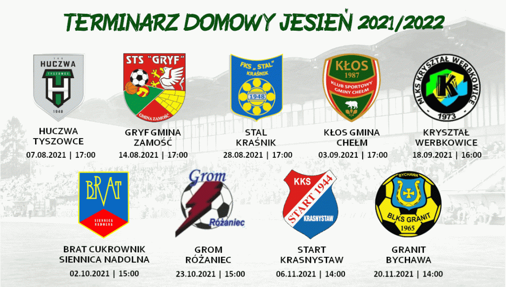 Terminarz meczów domowych Hetmana w rundzie jesiennej sezonu 2021/2022