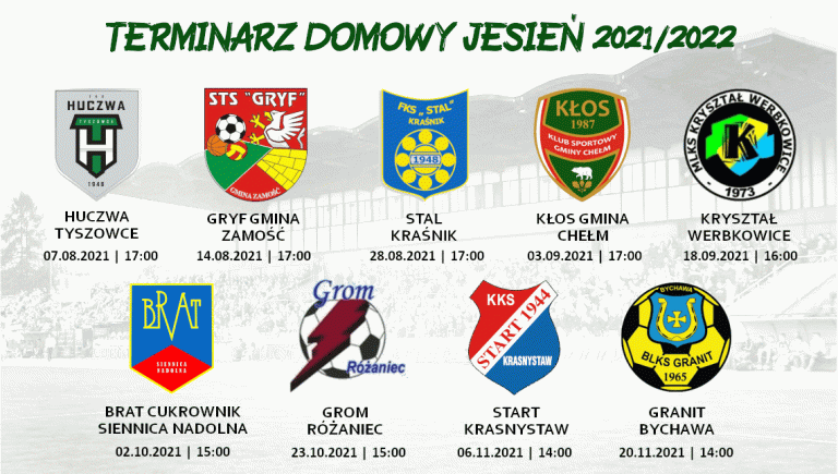 Terminarz meczów domowych Hetmana w rundzie jesiennej sezonu 2021/2022